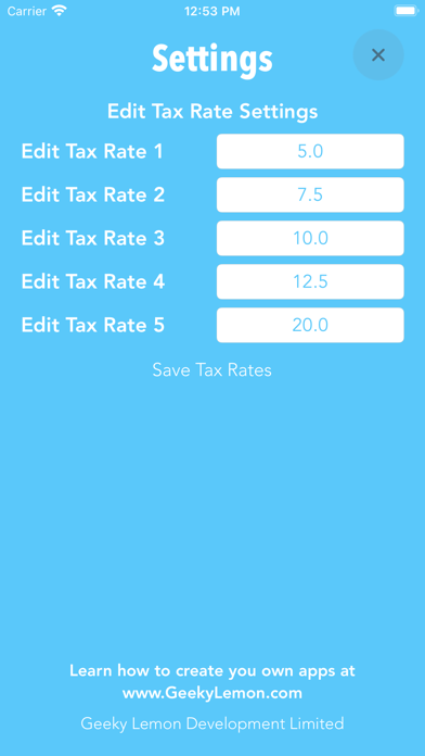 VAT/Tax Calculator screenshot 1