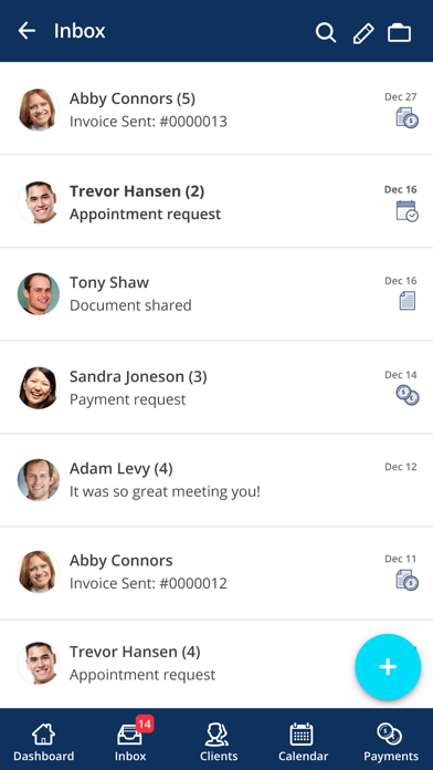 vcita Mobile CRM screenshot 2