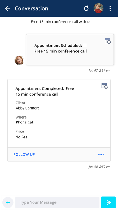 vcita Mobile CRM screenshot 4