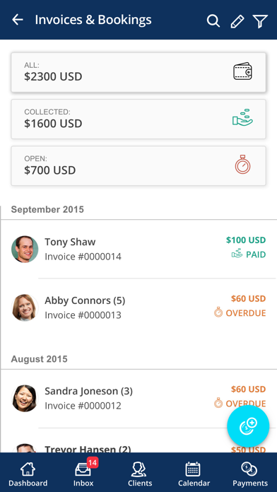 vcita Mobile CRM screenshot 1