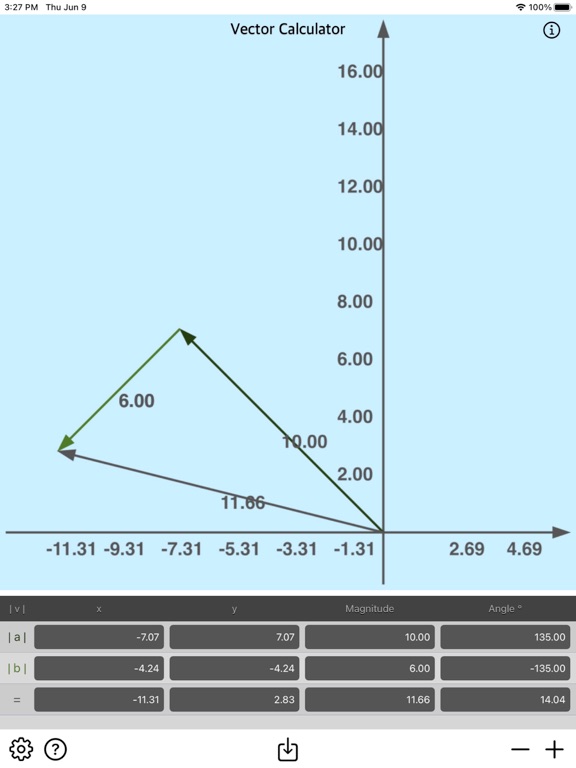 Vector Calculator Plus screenshot 1
