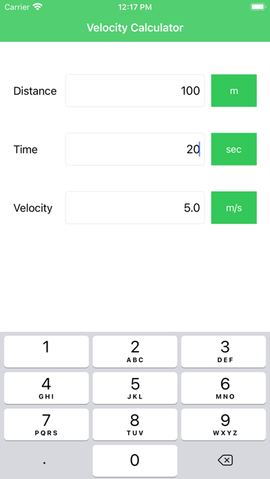 Velocity Calc and Converter screenshot 4