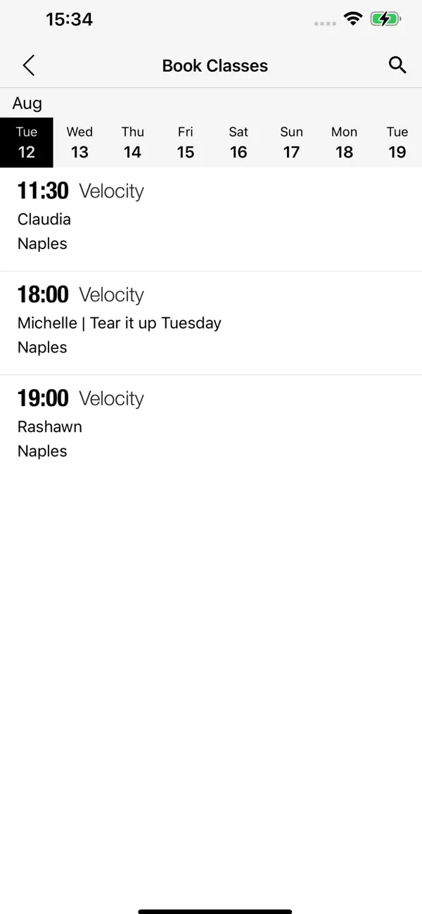 Velocity Naples screenshot 1