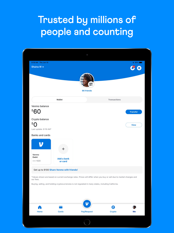 Venmo screenshot 1