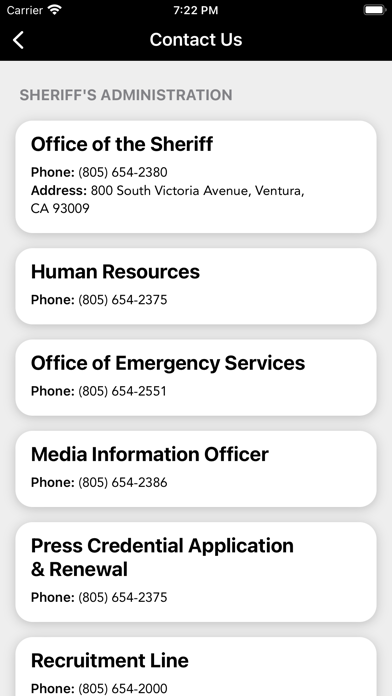 Ventura County Sheriff Office screenshot 1