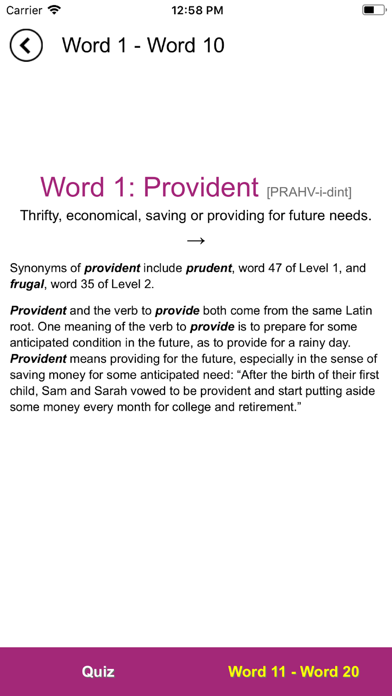Verbal Advantage - Level 4 screenshot 4