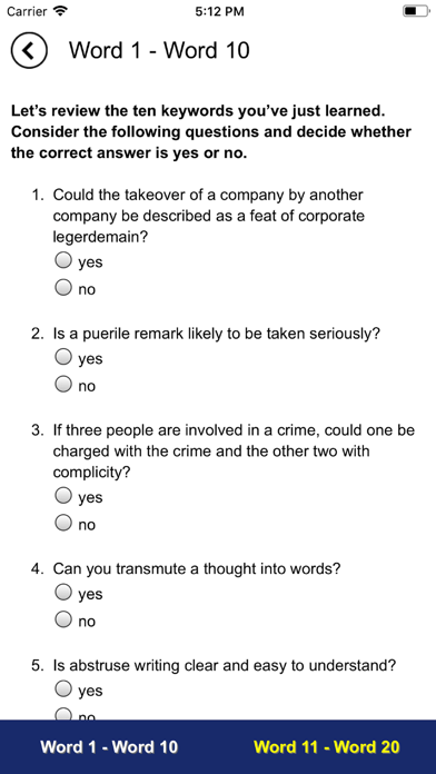 Verbal Advantage - Level 6 screenshot 3