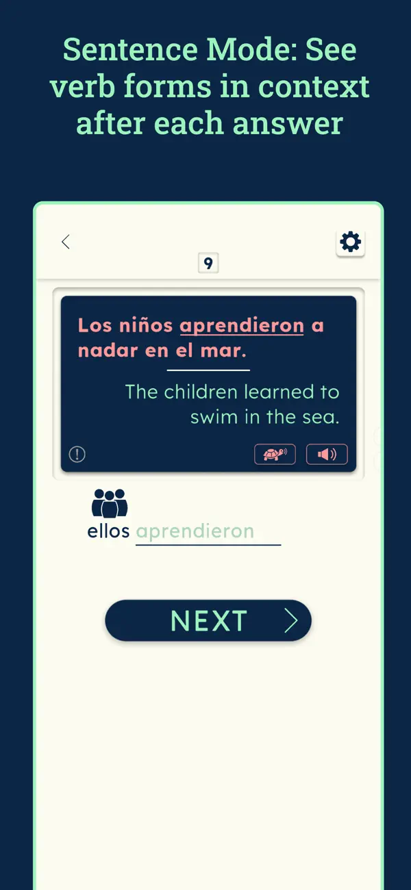 VerbMaster: Spanish Verbs screenshot 2