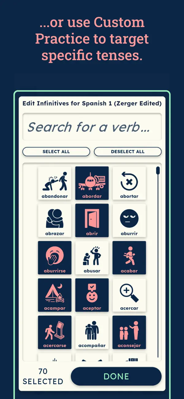 VerbMaster: Spanish Verbs screenshot 3