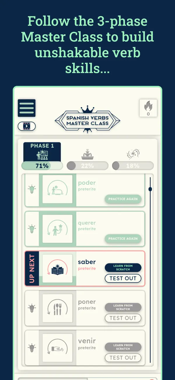 VerbMaster: Spanish Verbs screenshot 4