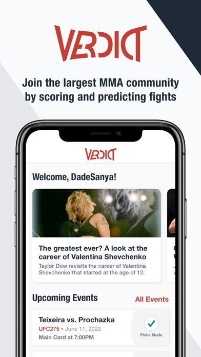 Verdict MMA Picks & Scoring screenshot 4