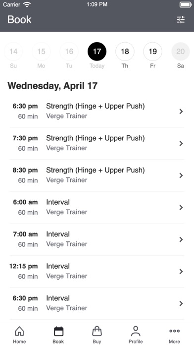 Verge Training screenshot 2