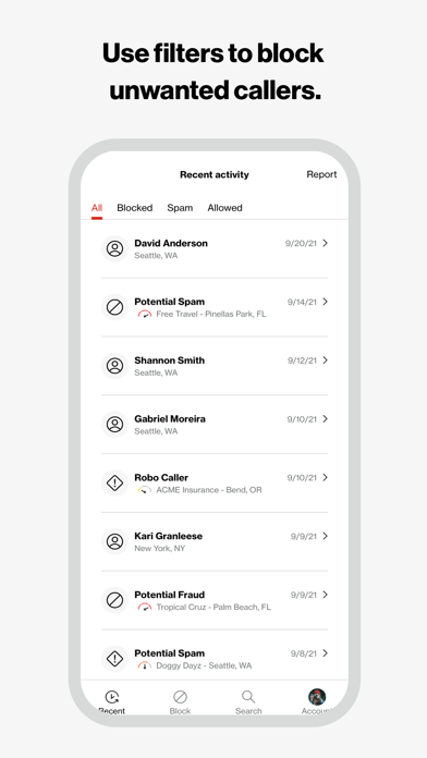 Verizon Call Filter screenshot 2