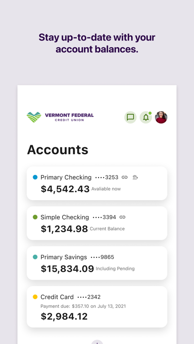 Vermont Fed CU Mobile Banking screenshot 3