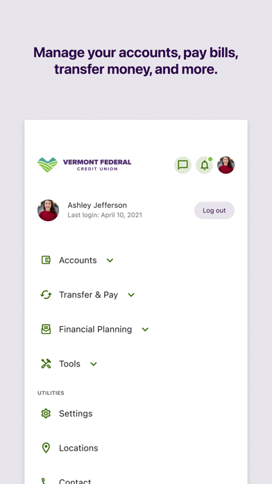 Vermont Fed CU Mobile Banking screenshot 2