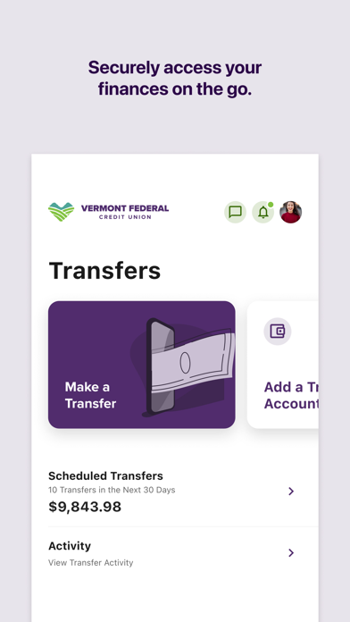 Vermont Fed CU Mobile Banking screenshot 1