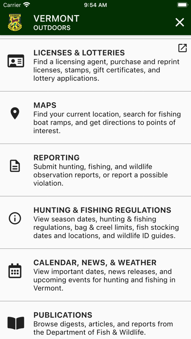 Vermont Outdoors screenshot 1