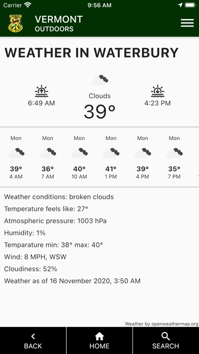 Vermont Outdoors screenshot 2