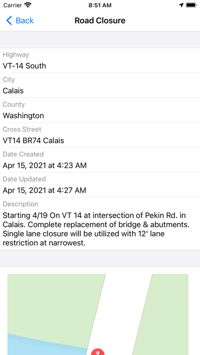 Vermont Road Report screenshot 1