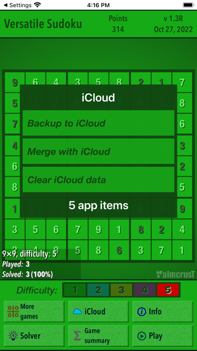 Versatile Sudoku screenshot 2