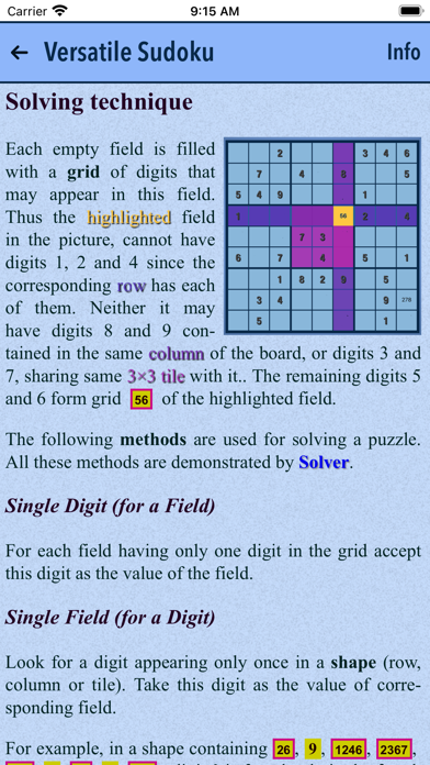 Versatile Sudoku screenshot 1
