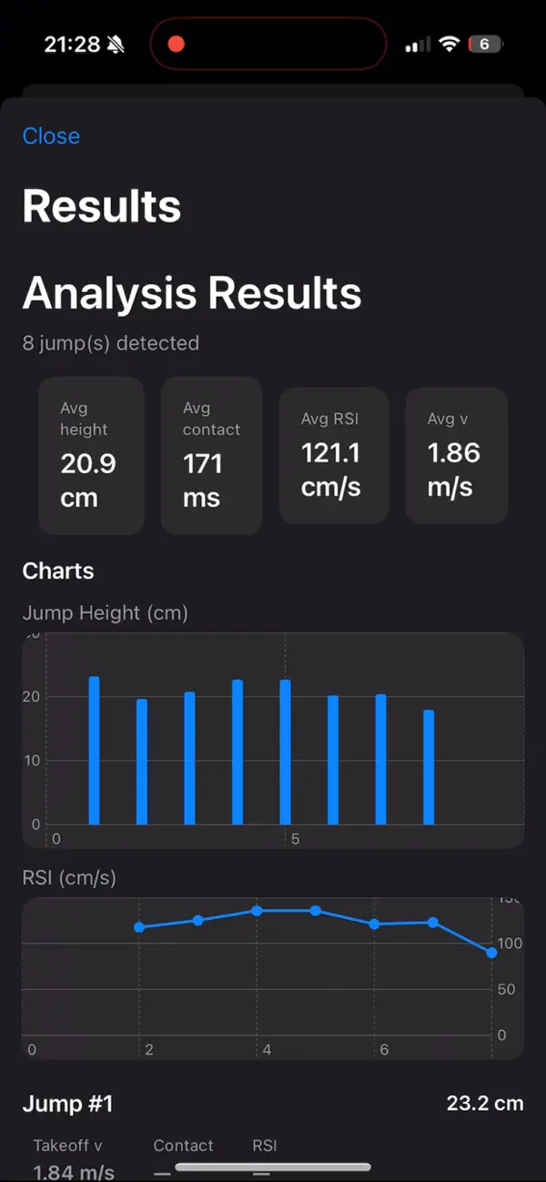 VerticalJumpTest screenshot 2