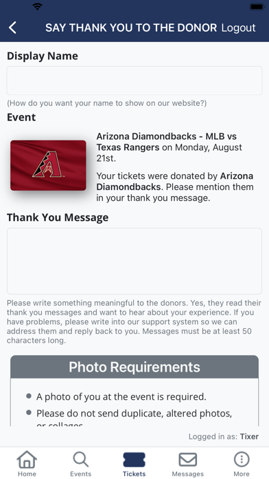 Vet Tix screenshot 1