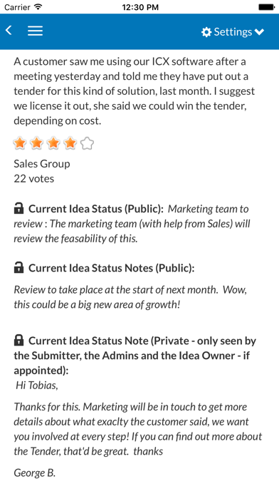 Vetter Employee Suggestion Box tool screenshot 1