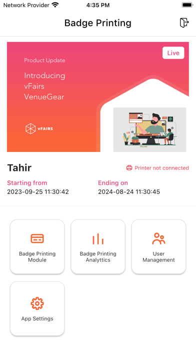 vFairs Badge Printing screenshot 4