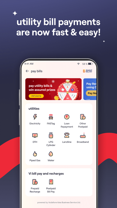 Vi: Recharge, Payments & Games screenshot 1