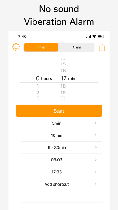 Viberation Alarm screenshot 5
