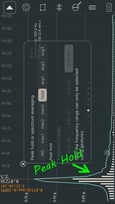 Vibration analysis screenshot 1