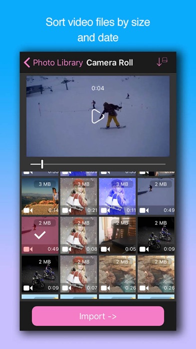 Video Compressor-Shrink videos screenshot 4
