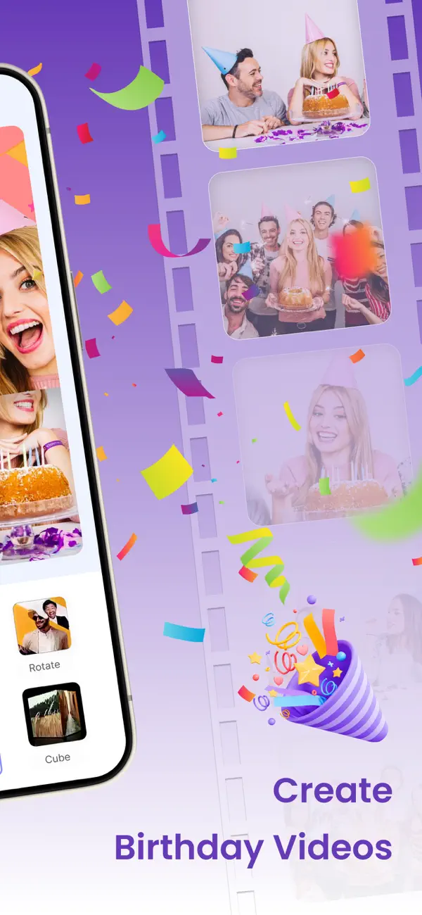 Video Maker Birthday Slideshow screenshot 3