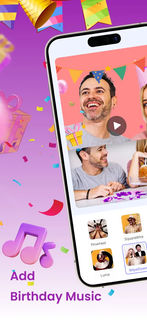 Video Maker Birthday Slideshow screenshot 4