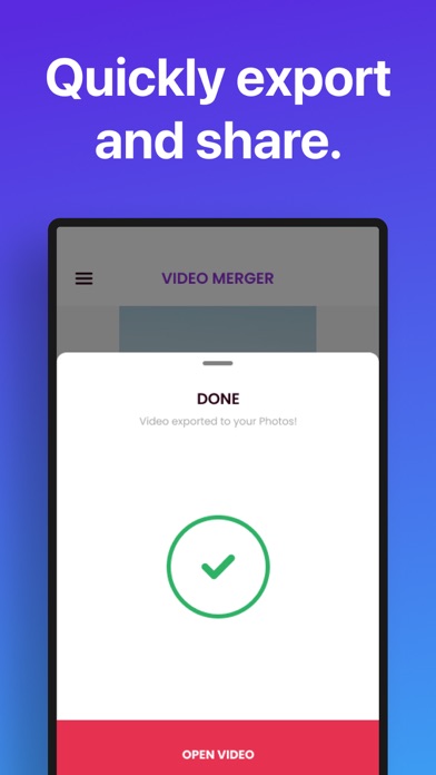 Video Merger □ Combine Videos screenshot 1
