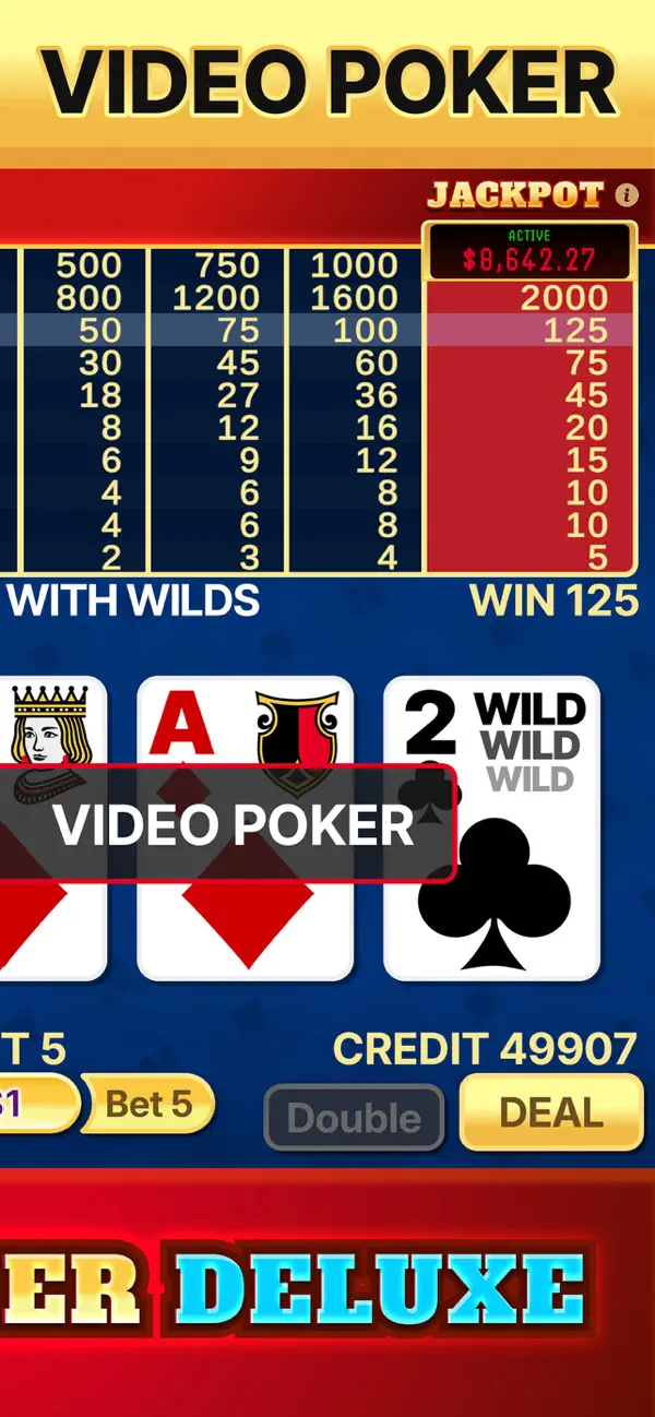 Video Poker Deluxe screenshot 4
