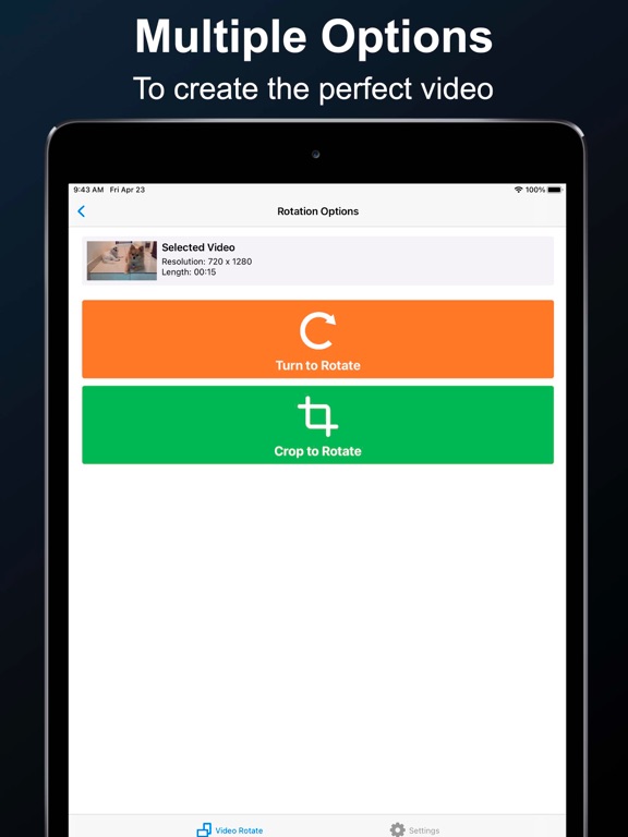 Video Rotate - Fix rotation screenshot 1