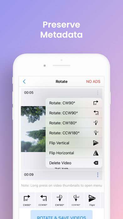 Video rotate + flip video easy screenshot 2