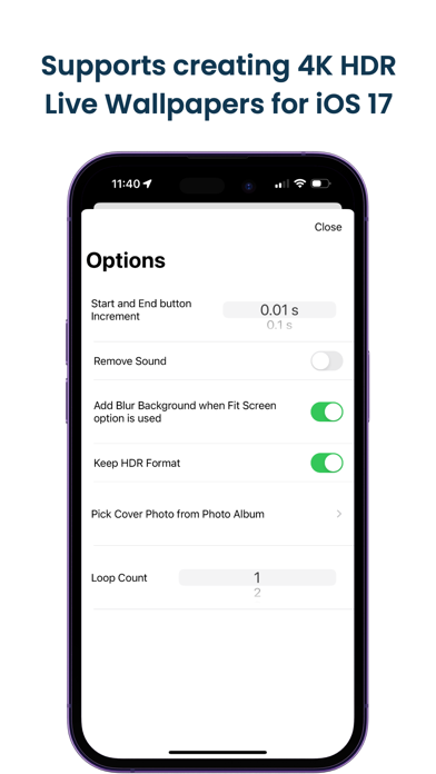 VideoToLive - Live Wallpapers screenshot 1