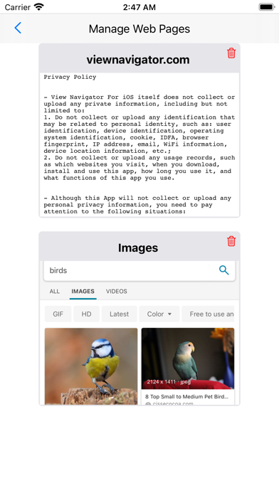 View Navigator screenshot 3