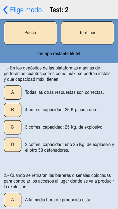 Vigilante de Seguridad Test screenshot 1
