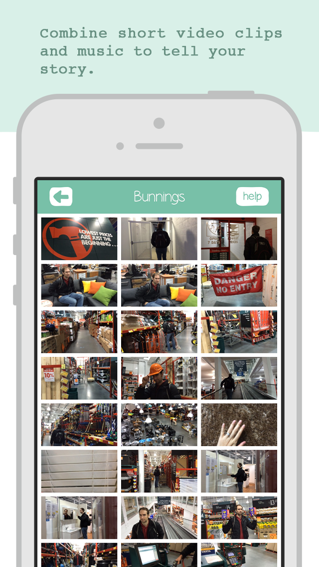 Vignette - Combine video clips to make fun movies synched to music screenshot 4