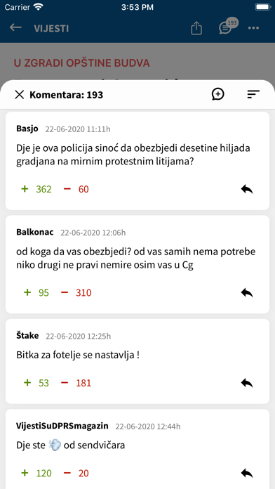 Vijesti screenshot 2