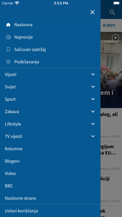Vijesti screenshot 1