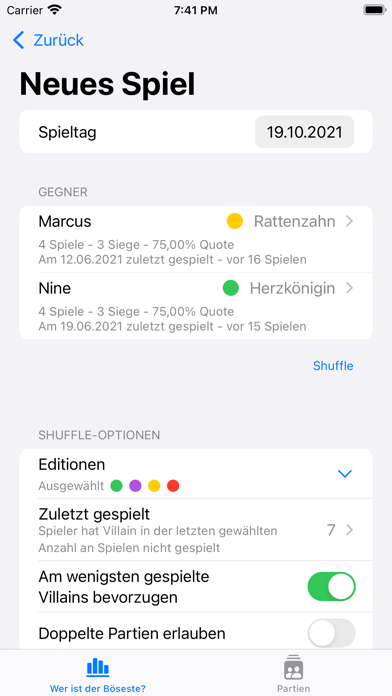 Villainous Statistik screenshot 1