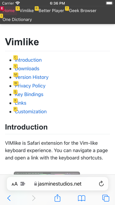 Vimlike screenshot 3