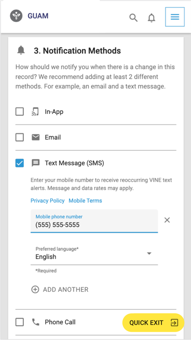 VINELink screenshot 2