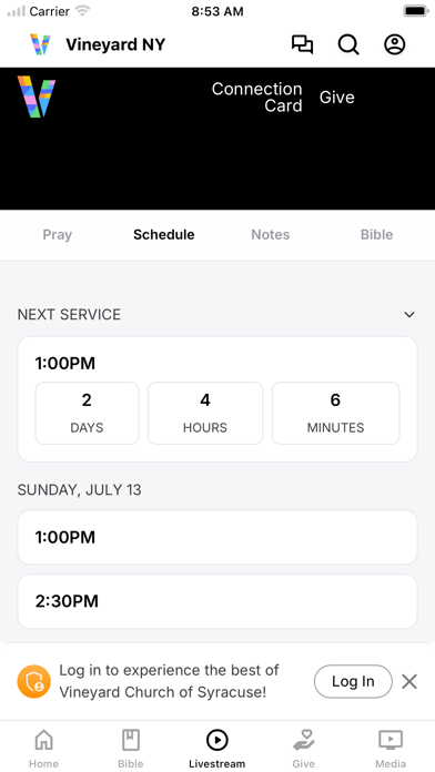 VineyardNY Church screenshot 2