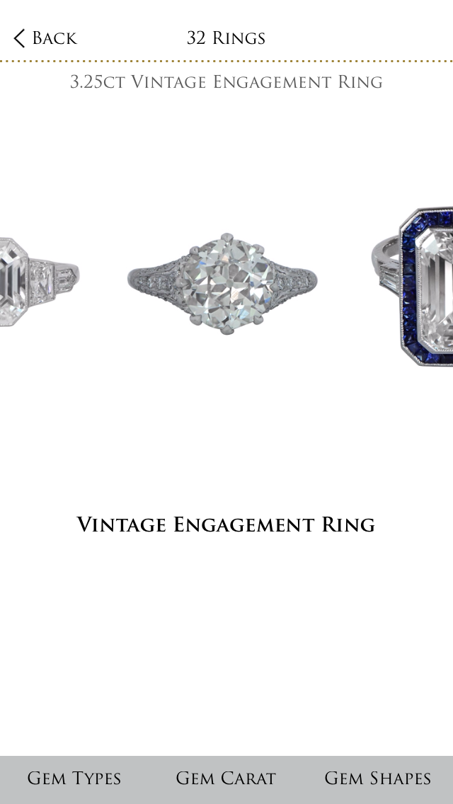 Vintage Engagement Rings - Try It On - Estate Diamond Jewelry screenshot 3